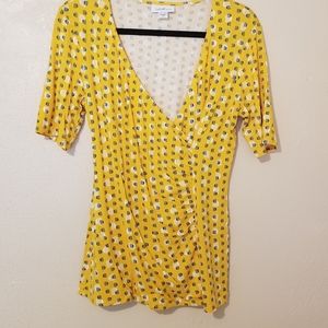 JACLYN SMITH COLLECTION*Crossbody Pullover Top M